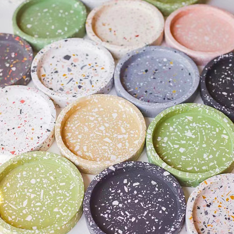 Coaster Mold Round - Xi Măng Khay Tròn Khuôn Nhựa