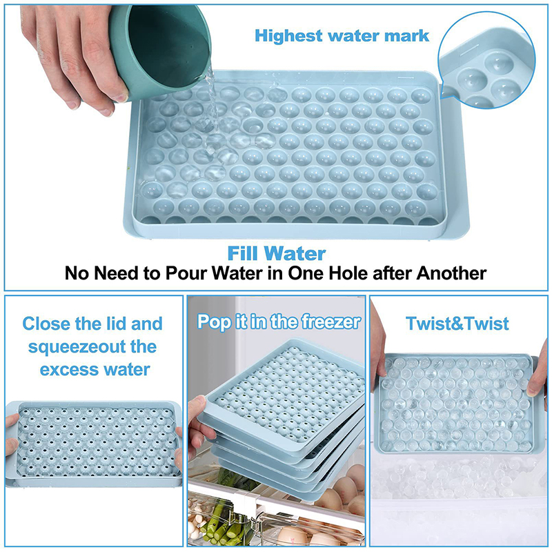 Mini Ice Cube Tray 104 Holes R - đánh giá và giá Coaster Mold Round
