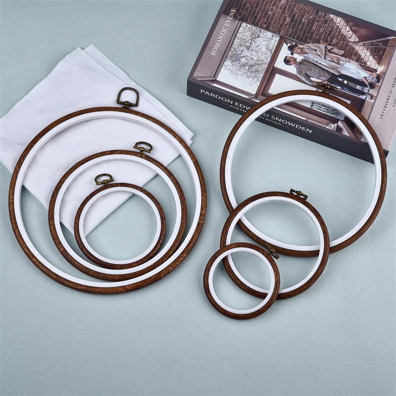 Vòng Gỗ Hình Oval Màu Thêu Tre - đánh giá và giá Wood Ring Blank