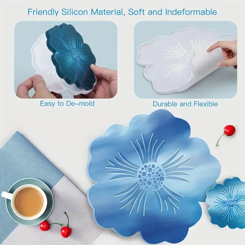diy sakura shaped silicone res - đánh giá và giá Geode Mold Silicone