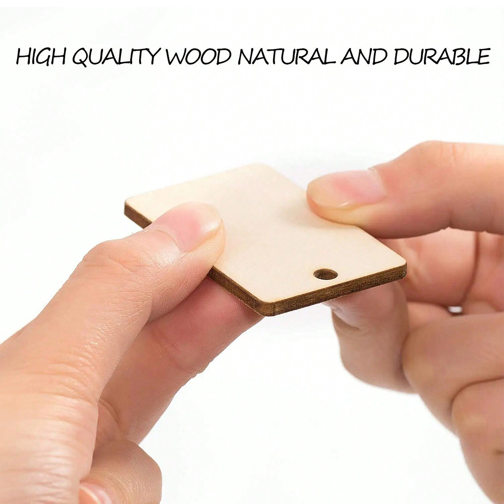 60pcs Blank Wooden Key Chains  - đánh giá và giá Wood Ring Blank
