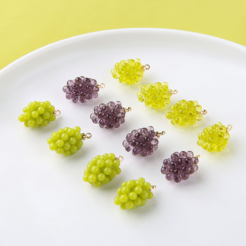 6pcs Cute Little Grapes Resin  - đánh giá và giá Resin Craft Projects