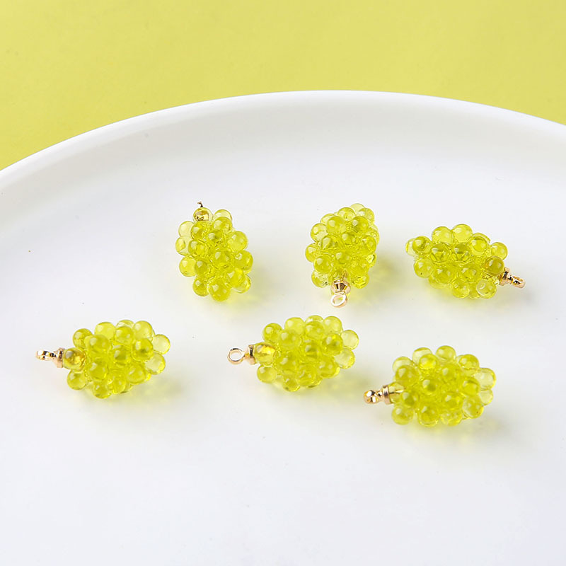 6pcs Cute Little Grapes Resin  - đánh giá và giá Resin Craft Projects