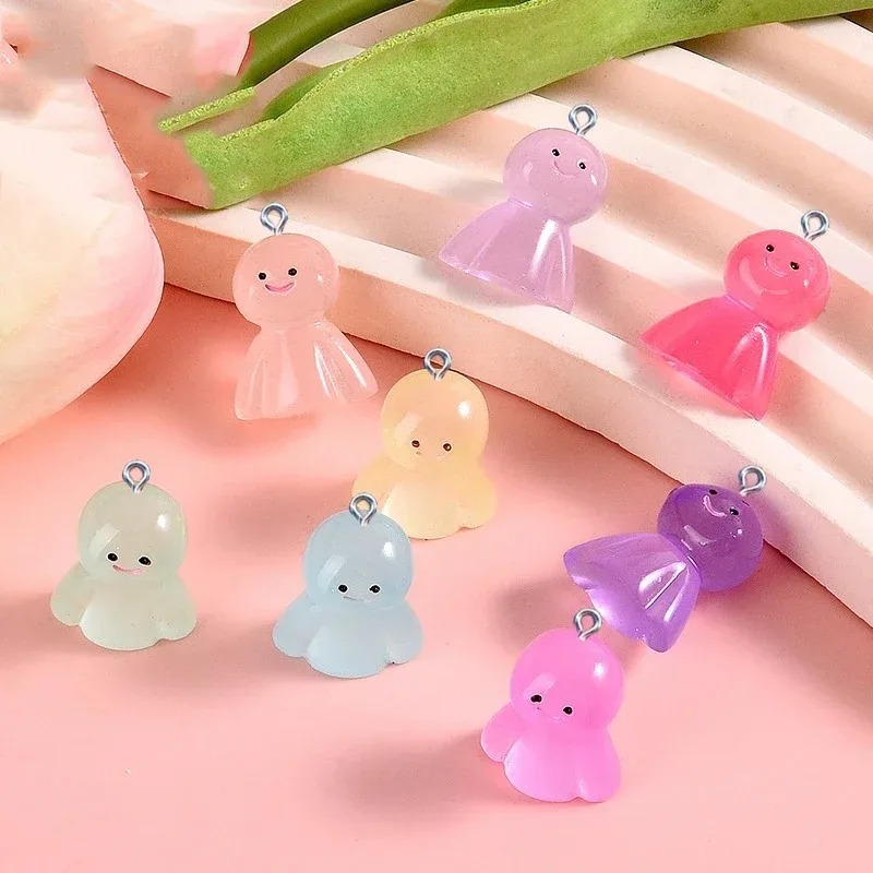 10Pcs Glow In Dark Cartoon Dol - đánh giá và giá Resin Craft Supplies