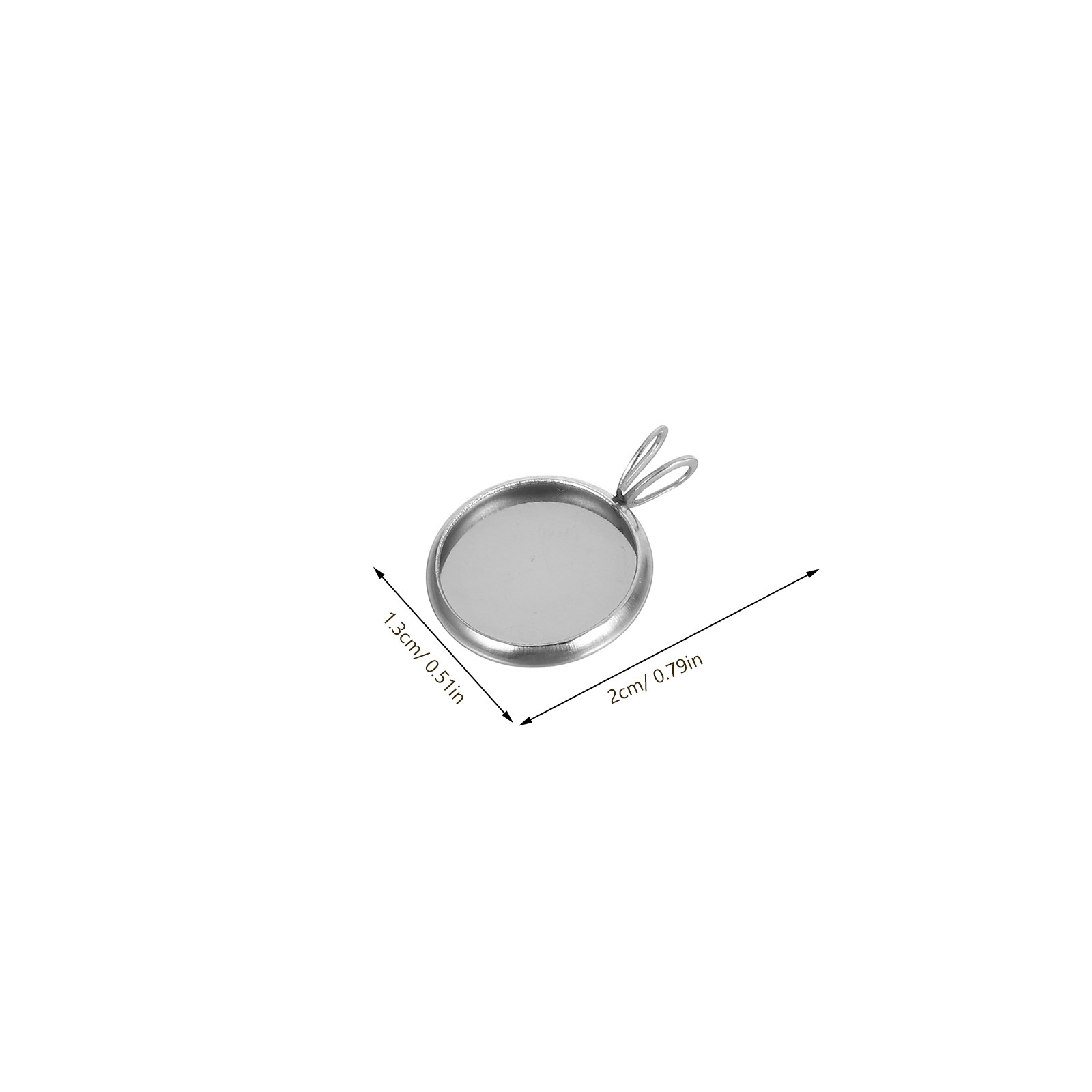 10Pcs 12Mm Round Tray Pendant  - đánh giá và giá Resin Craft Supplies