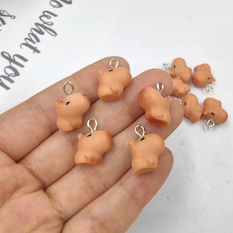 10pcs Cute Small Capybara Char - đánh giá và giá Resin Craft Projects