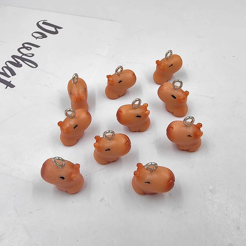 10pcs Cute Small Capybara Char - đánh giá và giá Resin Craft Projects