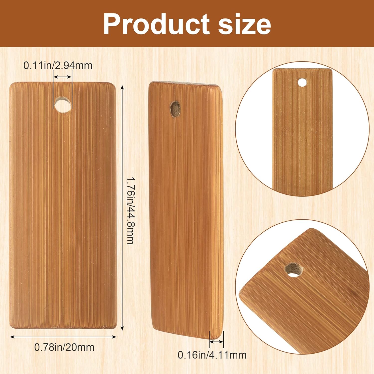 50Pcs Natural Wood Blanks 45x2 - đánh giá và giá Wood Ring Blank