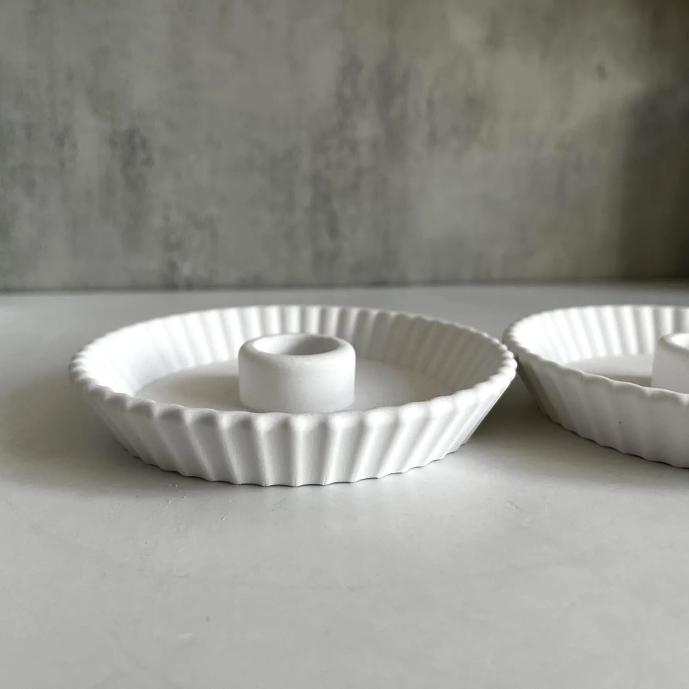 Stripe Round Dish Candle Holde - đánh giá và giá Coaster Mold Round