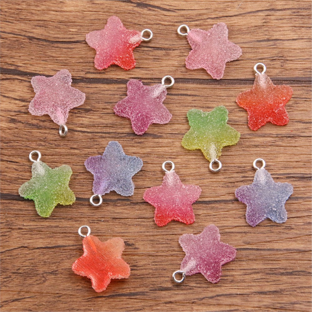 20Pcs Gradient Color Candy Res - đánh giá và giá Resin Craft Projects