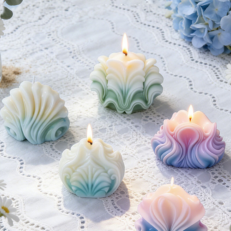 Large Ocean Shell Candle Silic - đánh giá và giá Resin Ocean Wave Mold