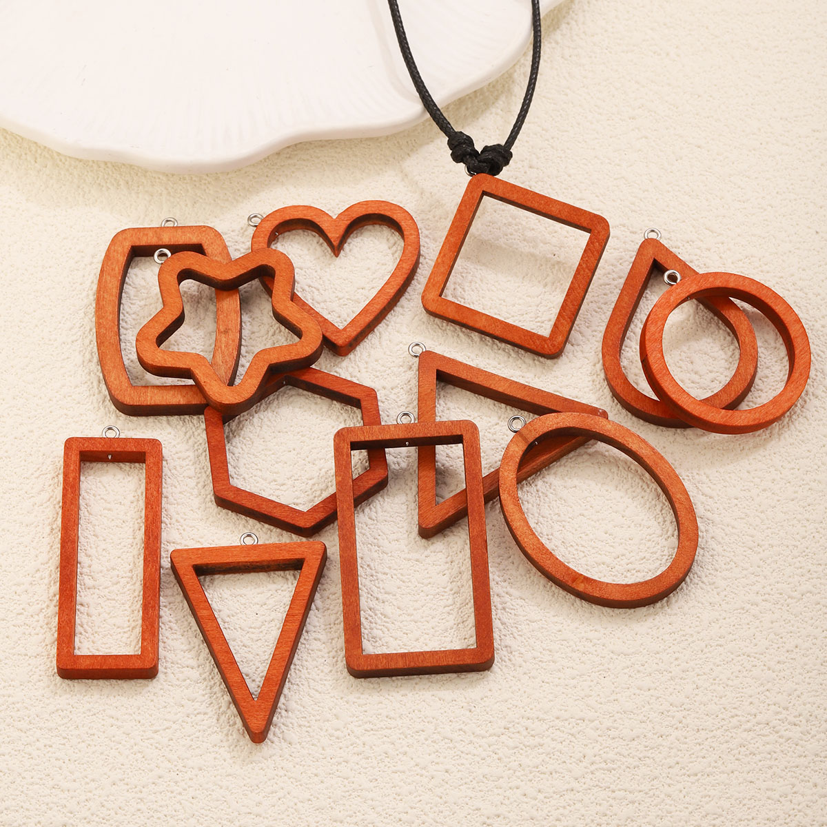 10PCS Triangle Rectangle Wood  - đánh giá và giá Resin Craft Projects