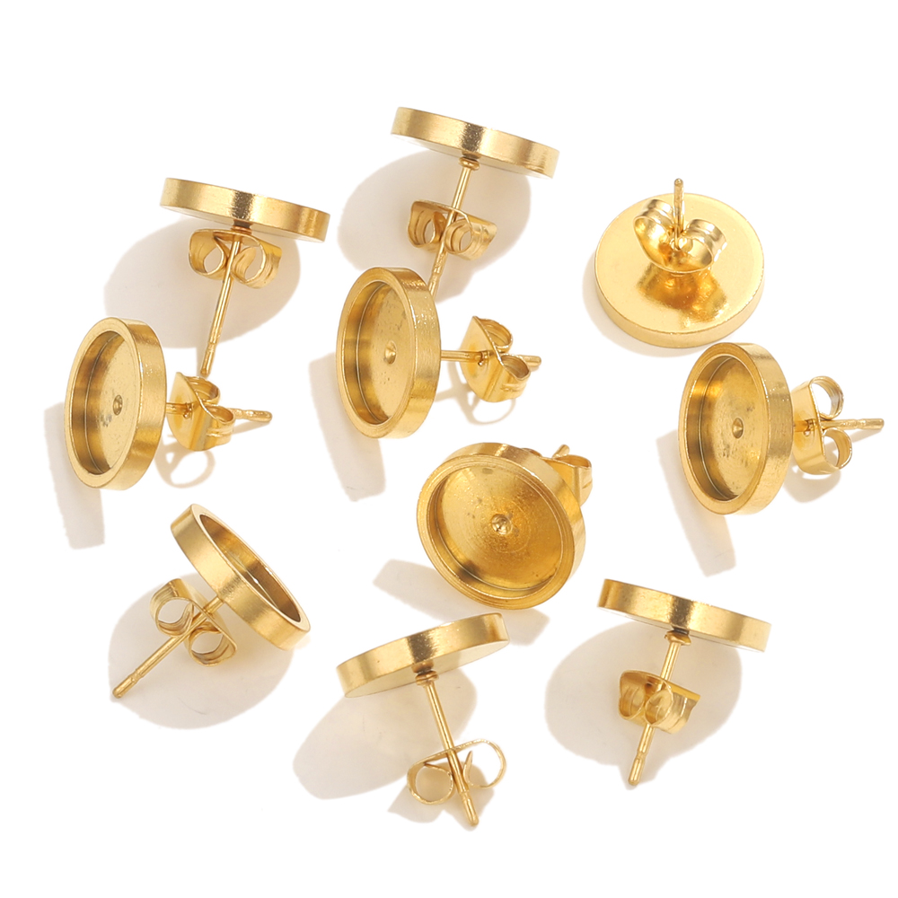 10pcs Stainless Steel Gold Ear - đánh giá và giá Resin Craft Projects