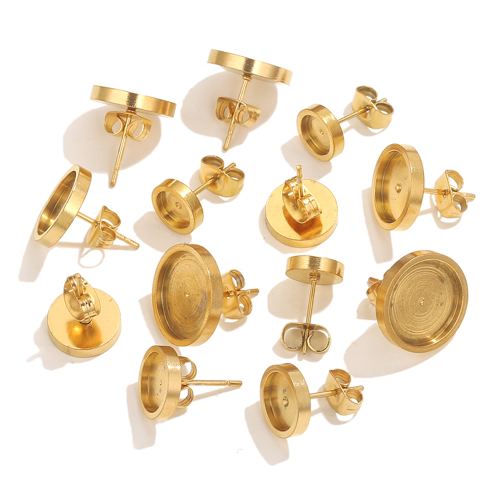 10pcs Stainless Steel Gold Ear - đánh giá và giá Resin Craft Projects